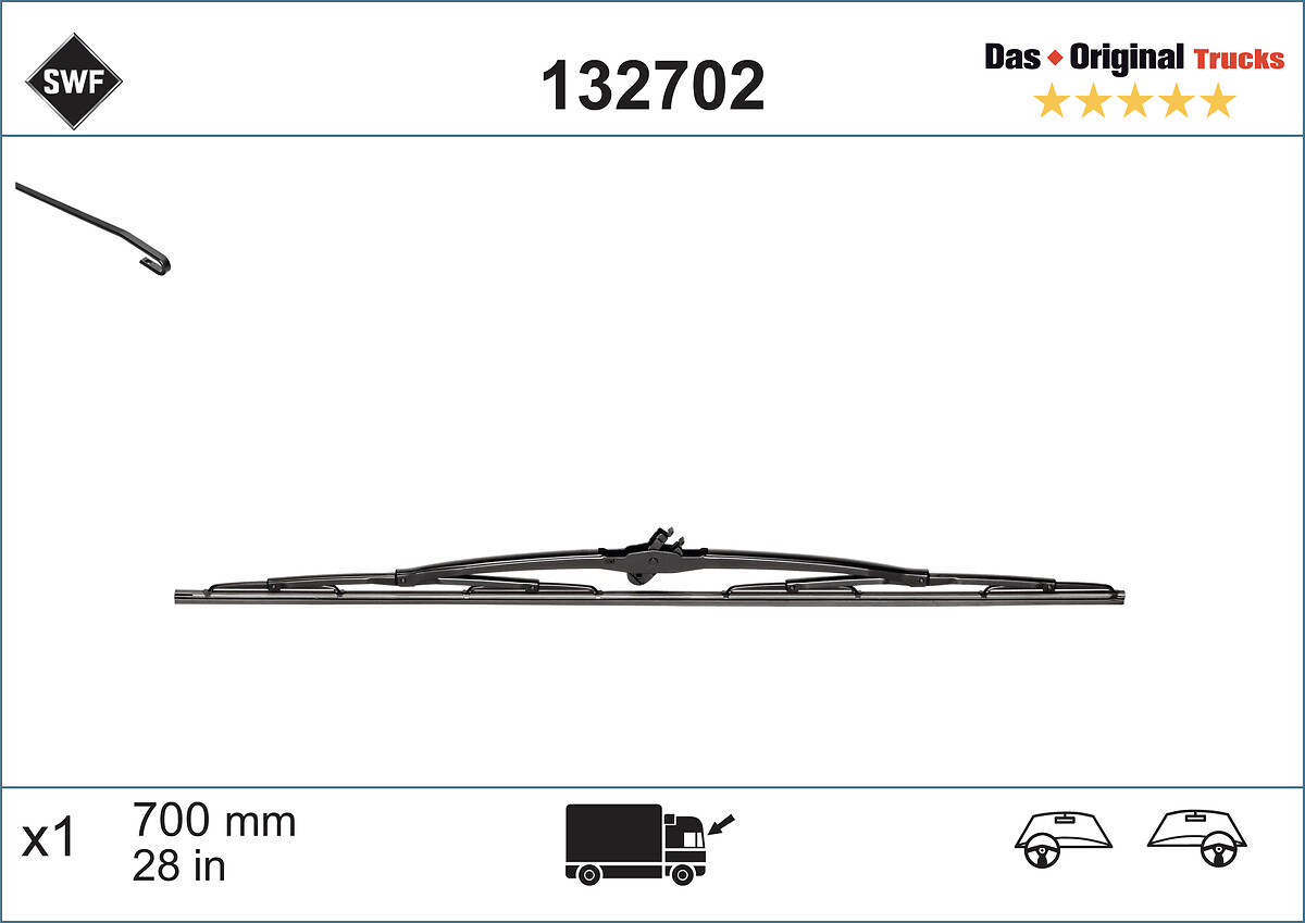 SWF TRUCK Ablaktörlő lapát 132702_SWF